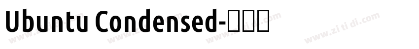 Ubuntu Condensed字体转换 Ubuntu Condensed字体转换